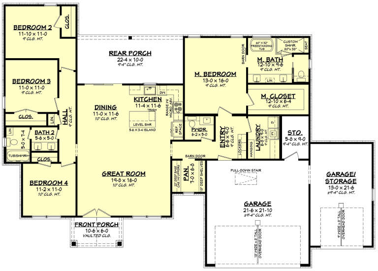House Plan House Plan #33577 Drawing 1