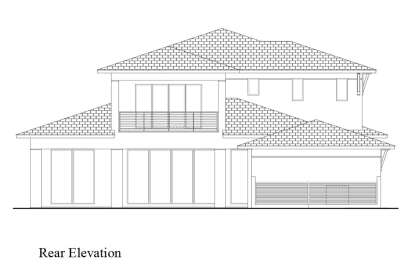 Contemporary House Plan #207-00158 Elevation Photo