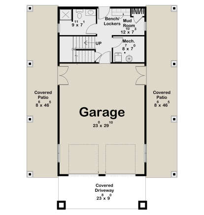 First Floor for House Plan #963-01159