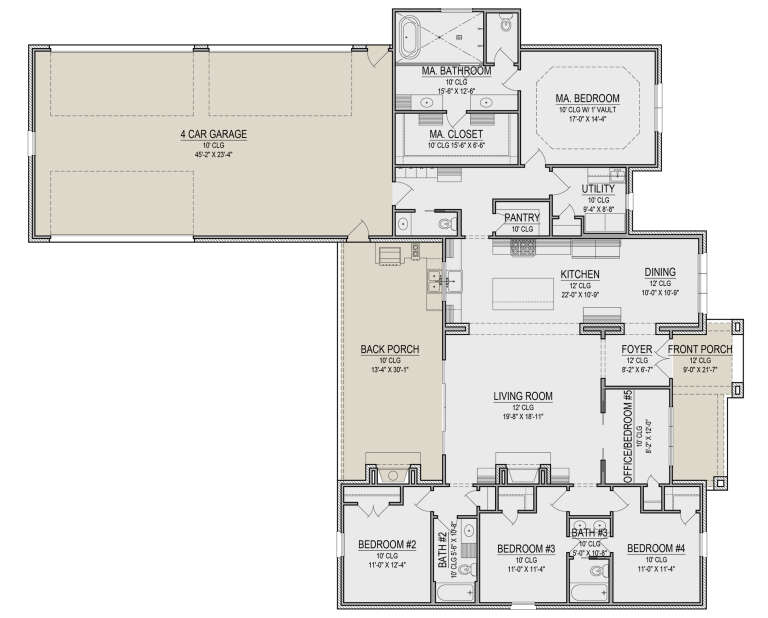 House Plan House Plan #33584 Drawing 1