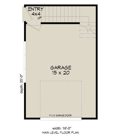 Garage Floor for House Plan #940-01322