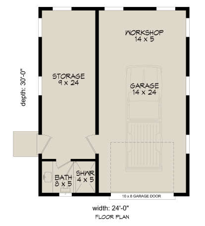 Garage Floor for House Plan #940-01323