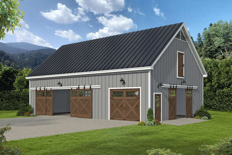 House Plan House Plan #33590 Angled Front Elevation