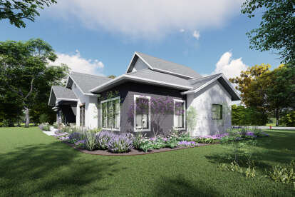 Modern Transitional House Plan #425-00062 Elevation Photo
