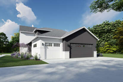 Modern Transitional House Plan #425-00062 Elevation Photo