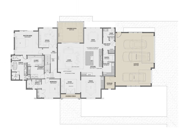 House Plan House Plan #33593 Drawing 1