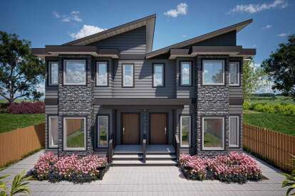 Contemporary House Plan #5984-00032 Elevation Photo