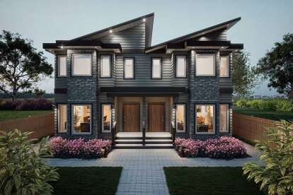 Contemporary House Plan #5984-00032 Elevation Photo