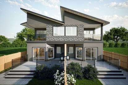 Contemporary House Plan #5984-00032 Elevation Photo
