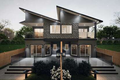 Contemporary House Plan #5984-00032 Elevation Photo
