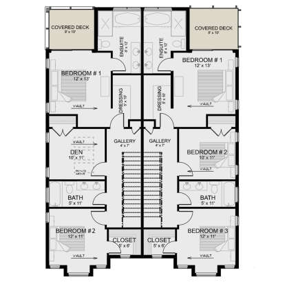 Second Floor for House Plan #5984-00032