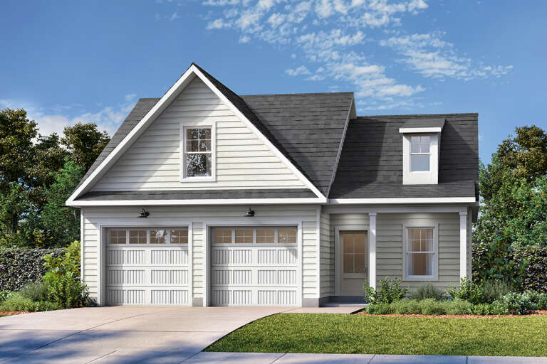 House Plan House Plan #33595 Angled Front Elevation