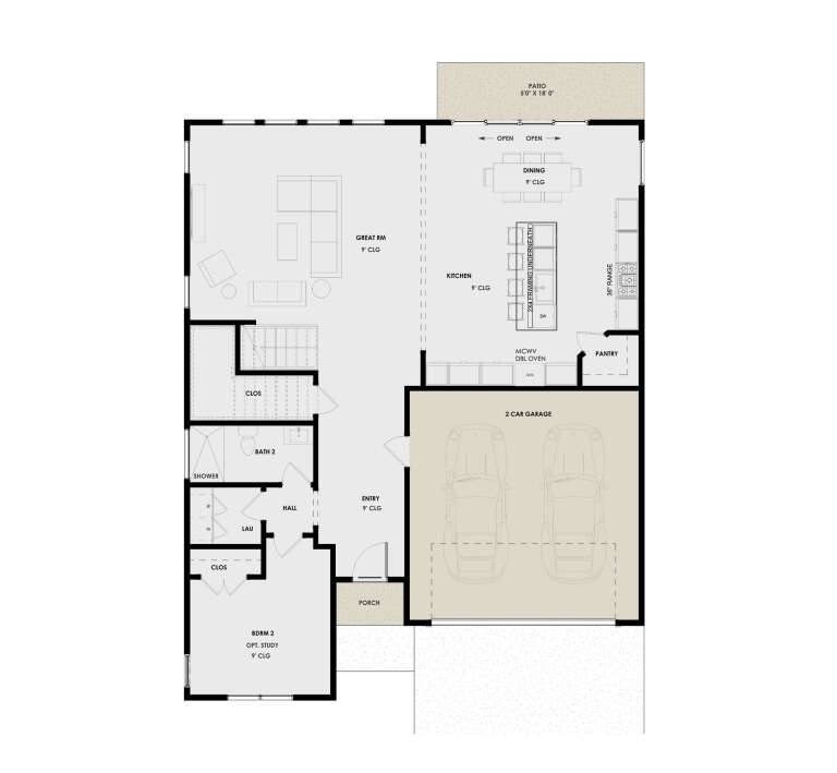 House Plan House Plan #33596 Drawing 1