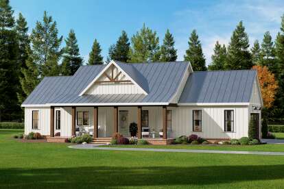 Modern Farmhouse House Plan #009-00451 Elevation Photo