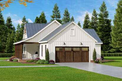 Modern Farmhouse House Plan #009-00451 Elevation Photo
