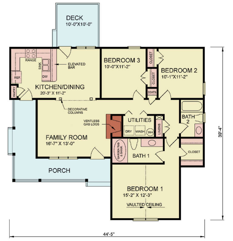 House Plan House Plan #33599 Drawing 1