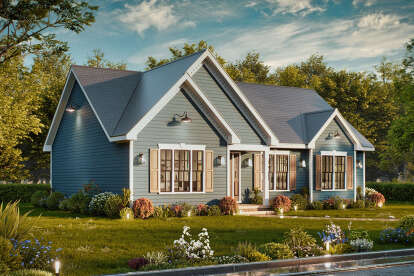 Traditional House Plan #699-00413 Elevation Photo