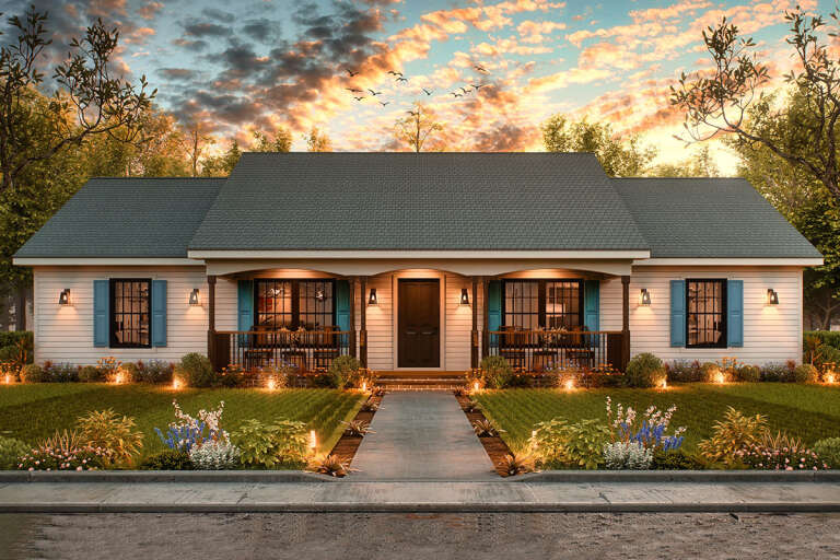 House Plan House Plan #33602 Front Elevation 