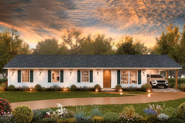 House Plan House Plan #33604 Front Elevation 