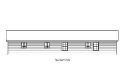 Ranch House Plan #699-00417 Elevation Photo