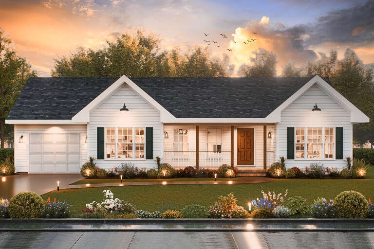 House Plan House Plan #33605 Front Elevation 