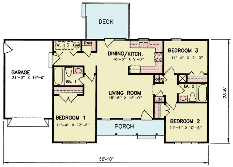 House Plan House Plan #33605 Drawing 1