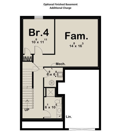 Basement for House Plan #963-01160