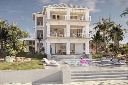 Coastal House Plan #963-01161 Elevation Photo