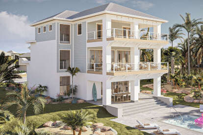 Coastal House Plan #963-01161 Elevation Photo