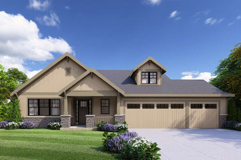 House Plan House Plan #33608 Front Elevation 
