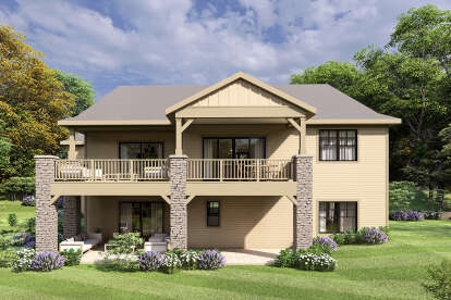 Craftsman House Plan #035-01159 Elevation Photo