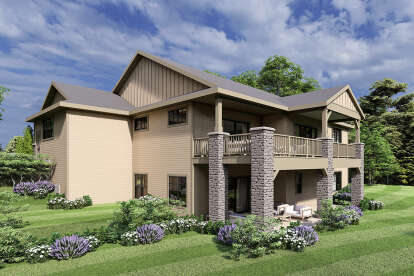 Craftsman House Plan #035-01159 Elevation Photo