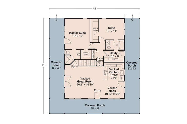 House Plan House Plan #33609 Drawing 1