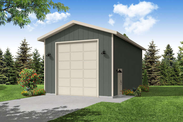House Plan House Plan #33610 Angled Front Elevation