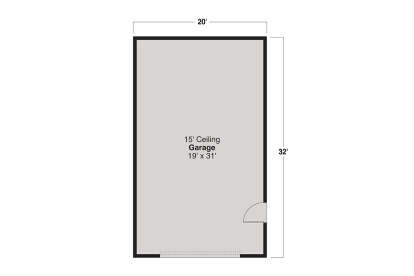 Garage Floor for House Plan #035-01161