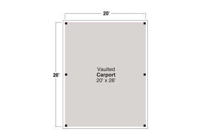 Garage Floor for House Plan #035-01162