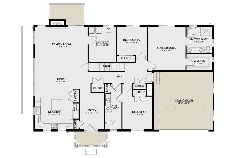 House Plan House Plan #33612 Drawing 1