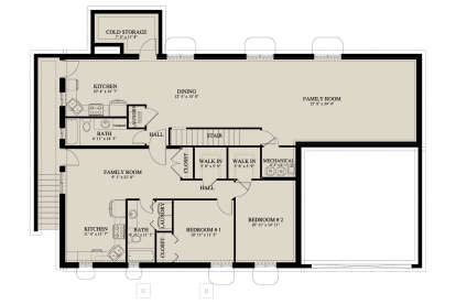 Basement for House Plan #2802-00409