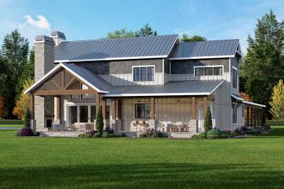 Barn House Plan #009-00452 Elevation Photo