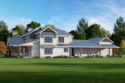 Barn House Plan #009-00452 Elevation Photo