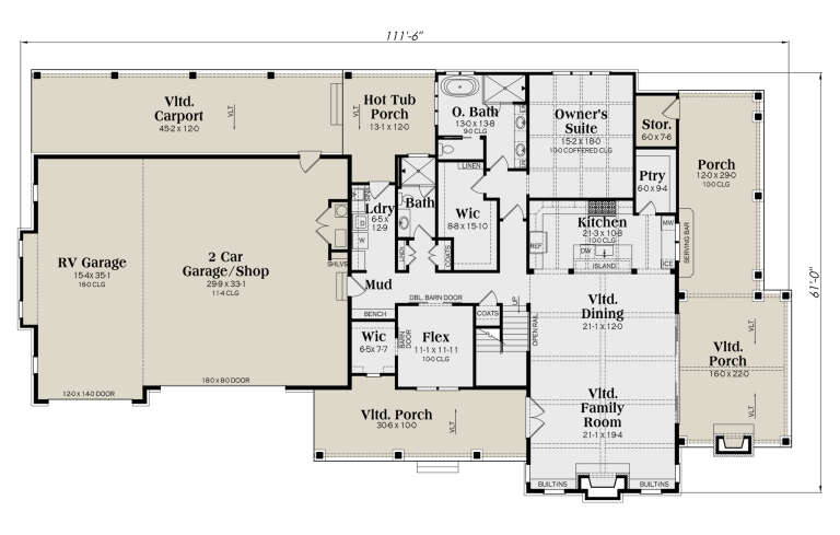 House Plan House Plan #33613 Drawing 1