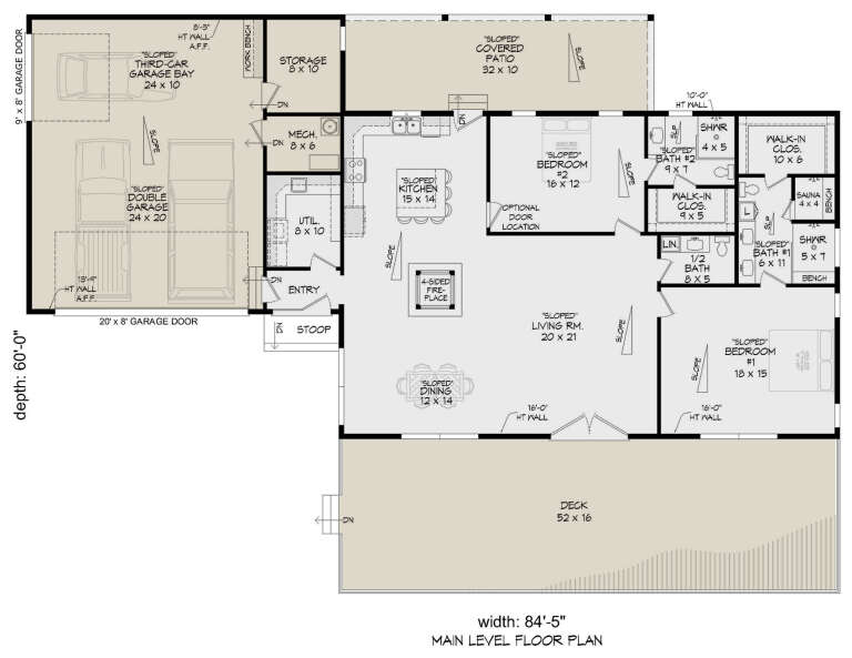 House Plan House Plan #33614 Drawing 1