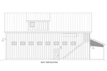 Barn House Plan #940-01327 Elevation Photo