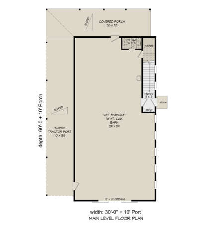 Garage Floor for House Plan #940-01327