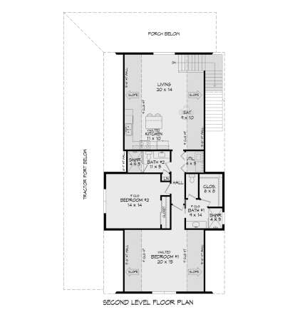 Second Floor for House Plan #940-01327