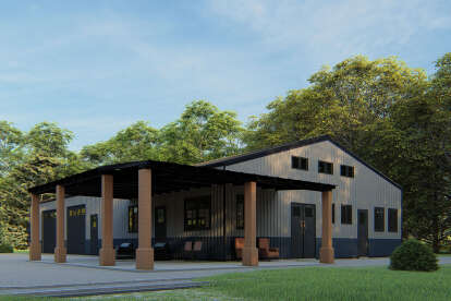 Barn House Plan #625-00038 Elevation Photo