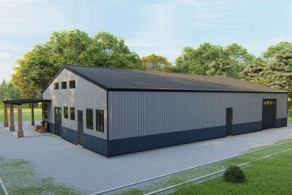 Barn House Plan #625-00038 Elevation Photo