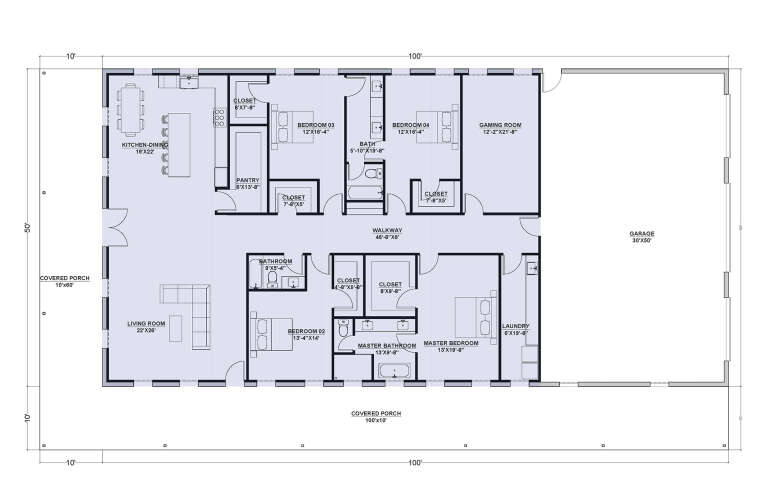 House Plan House Plan #33618 Drawing 1