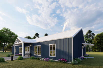 Modern Farmhouse House Plan #625-00040 Elevation Photo