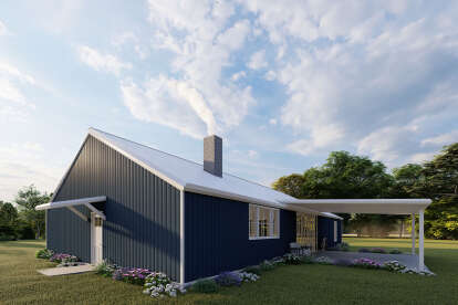Modern Farmhouse House Plan #625-00040 Elevation Photo